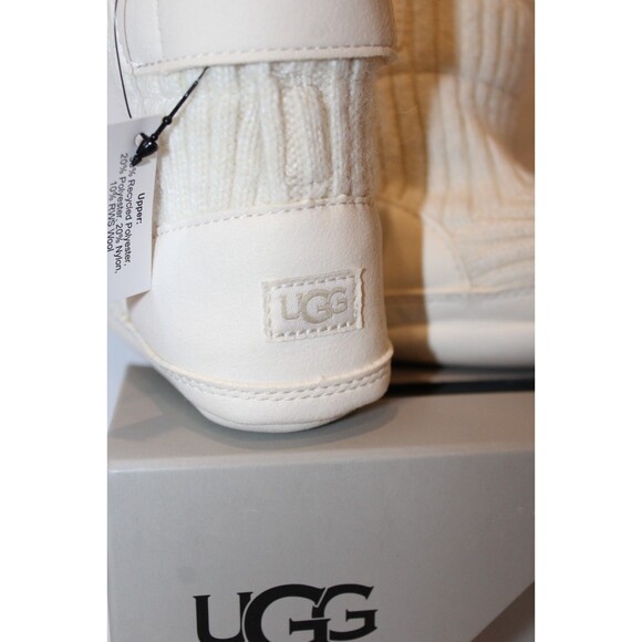 NIB UGG Infant Skylar Knit Sweater Booties Cream NIB - Picture 3 of 5